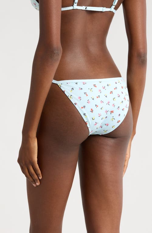 Solid & Striped The Lulu Bikini Bottoms In Embroidered Floral Sky
