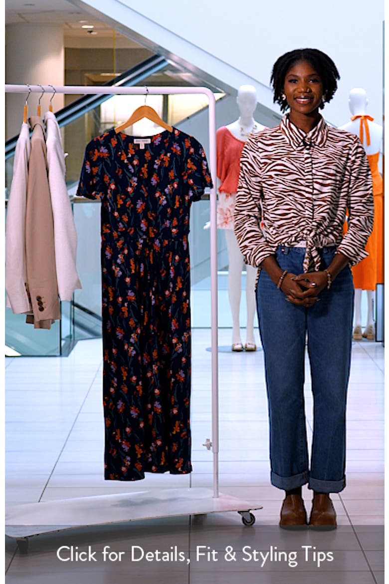 Chateaux Floral Organic Cotton Midi Dress video