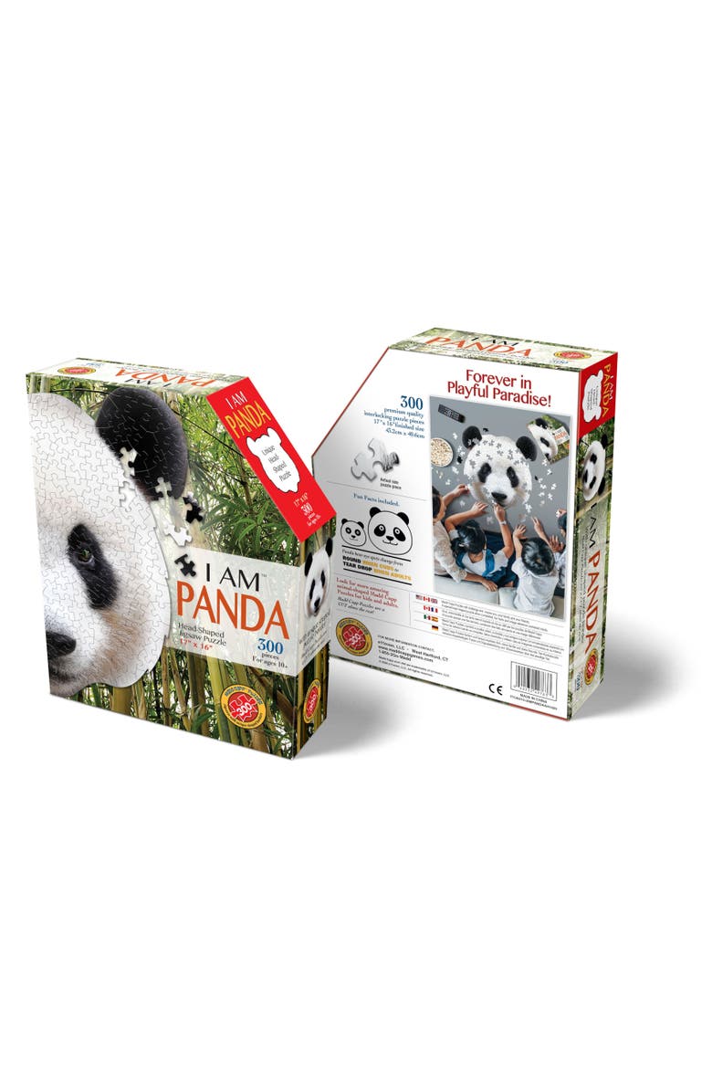Madd Capp I Am Panda 300 Pieces Animal Shaped Jigsaw Puzzle, Alternate, color, Multicolored
