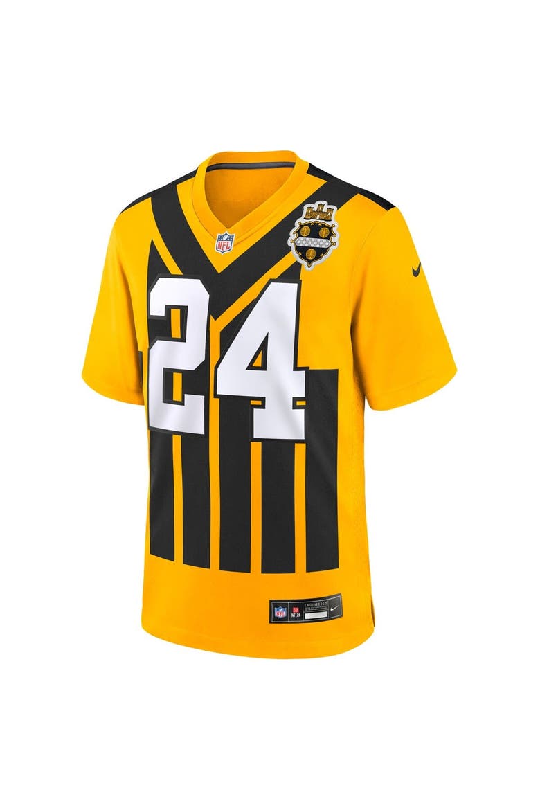 Youth Nike Joey Porter Jr. Gold Pittsburgh Steelers Alternate 1933 Throwback Game Jersey, Alternate, color, Gold