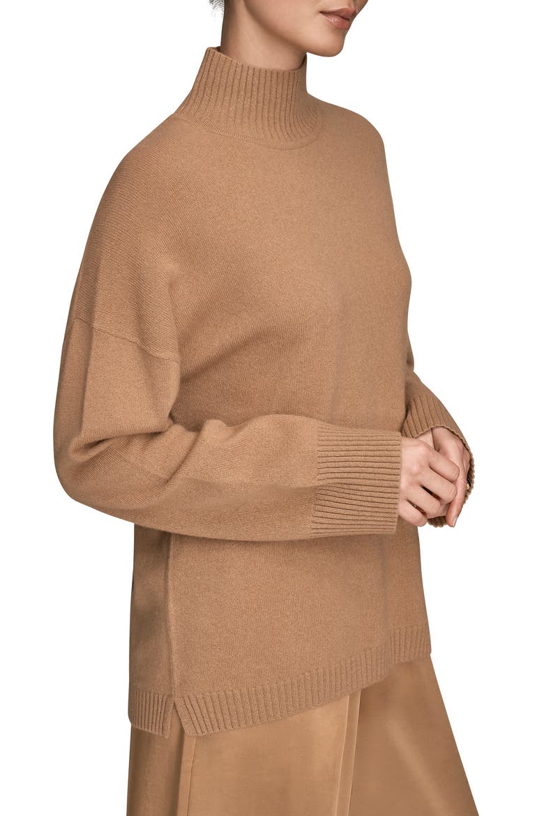 Wool & Cashmere Turtleneck Sweater, Alternate, color, FAWN