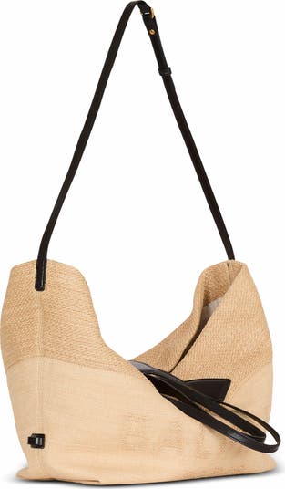 【関税込み】Track Shopper Bag - Balmain - Raffia - Neutral Balmain Track Shopper Bag - Raffia - Neutral Tote Bag | THE LIST