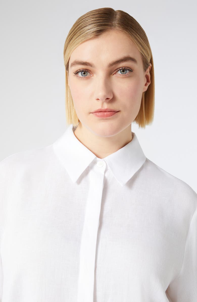 Marina Rinaldi Florida Linen Canvas Tunic, Alternate, color,