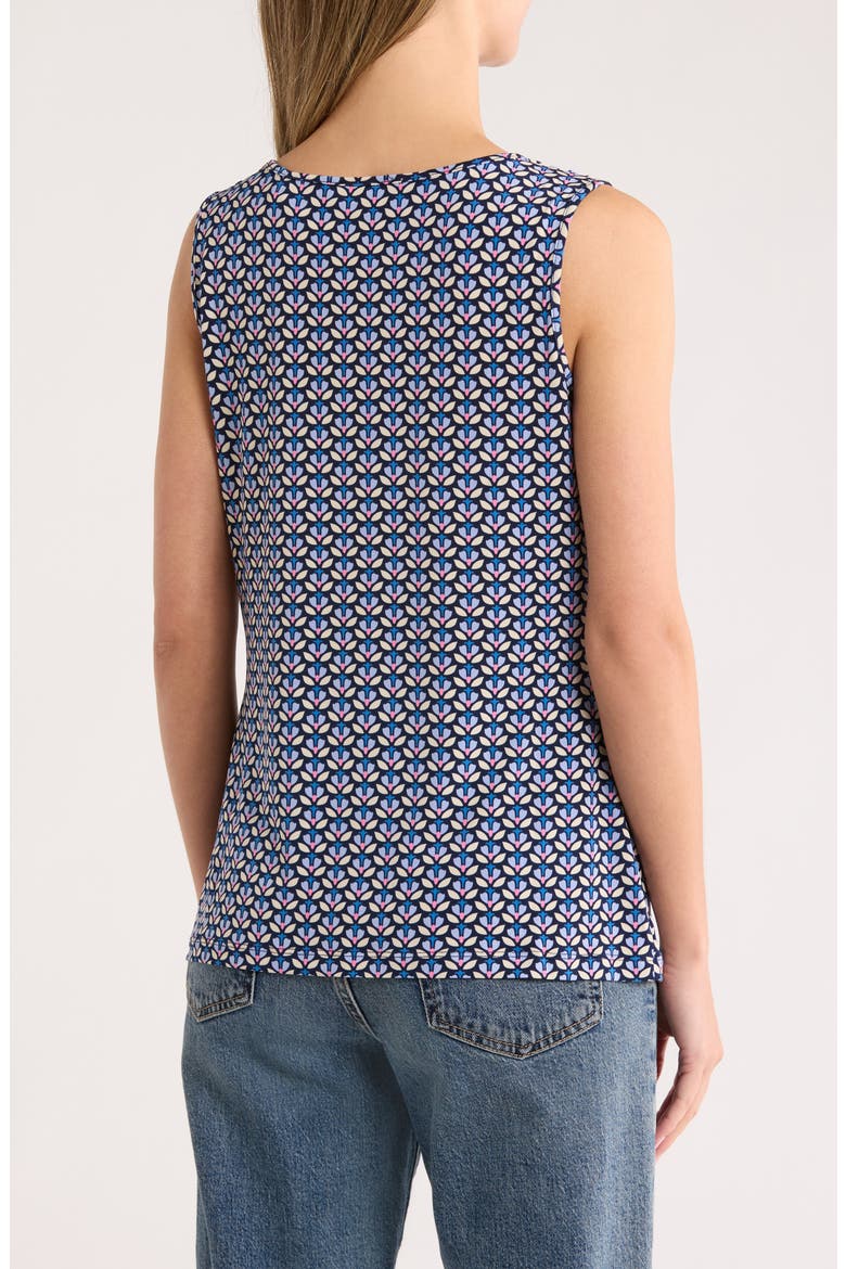 Cowl Neck Sleeveless Top, Alternate, color, FLORAL GEOMETRIC