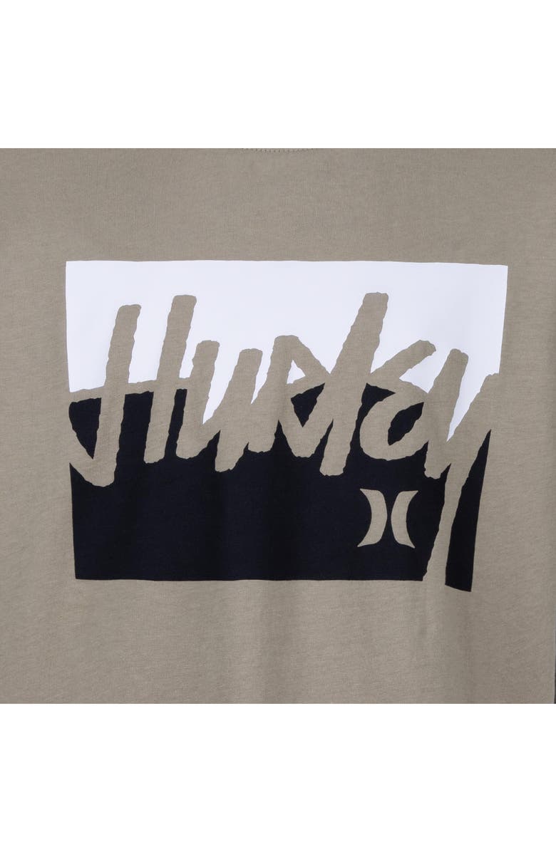 Hurley Kids' Graphic Print Long Sleeve Twofer T-Shirt, Alternate, color, 