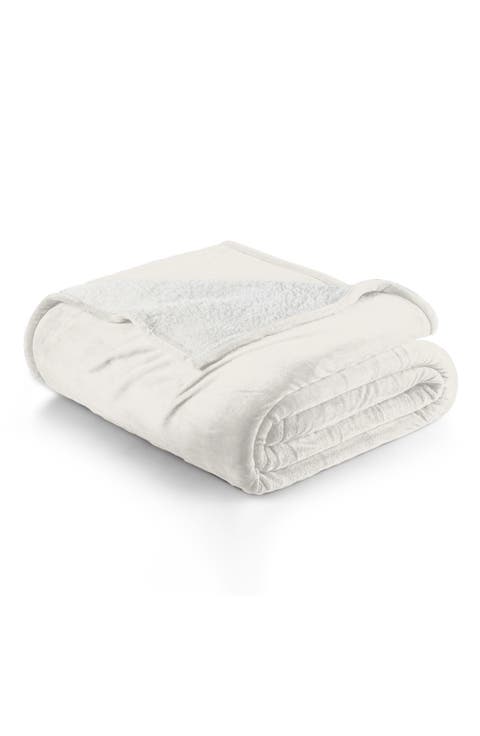 Reversible Faux Shearling Blanket