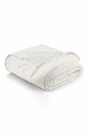 Woven & Weft Faux Shearling Fleece Throw Blanket