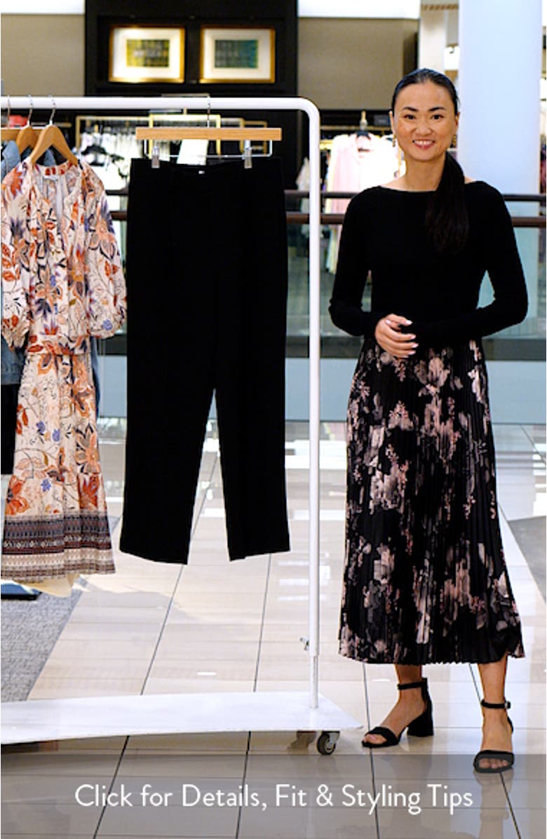 Pleated Pull-On Tapered Leg Pants, sales video thumbnail