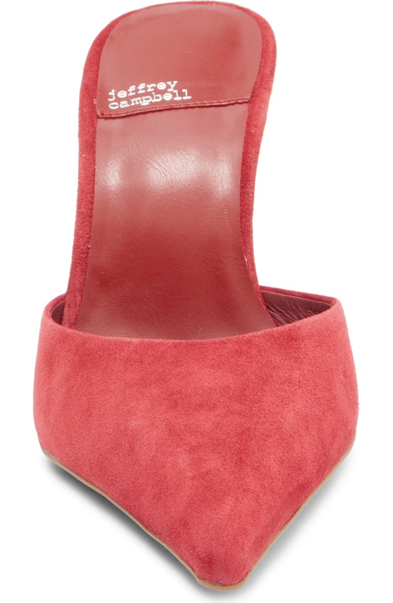 Jeffrey Campbell Robyn Pointed Toe Mule, Alternate, color, Deep Rose Suede
