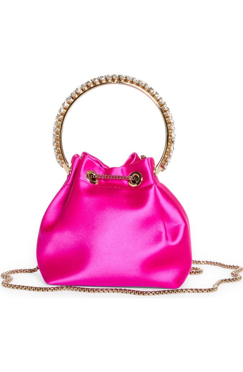 Jimmy Choo Bon Bon Satin Bucket Bag, Alternate, color,
