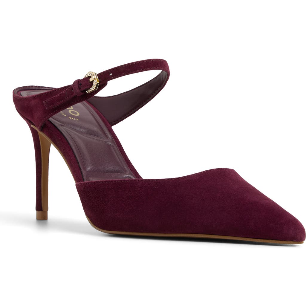 Aldo Sidnney Pointed Toe Pump In Burgundy