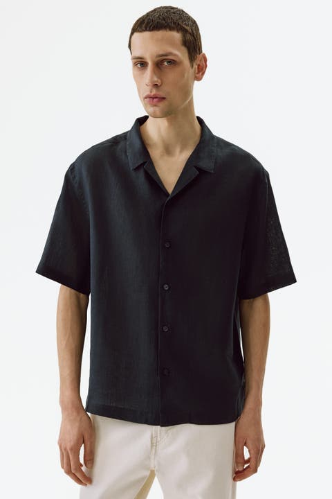 Relaxed Fit Linen Resort Shirt