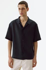 H&M Relaxed Fit Linen Resort Shirt