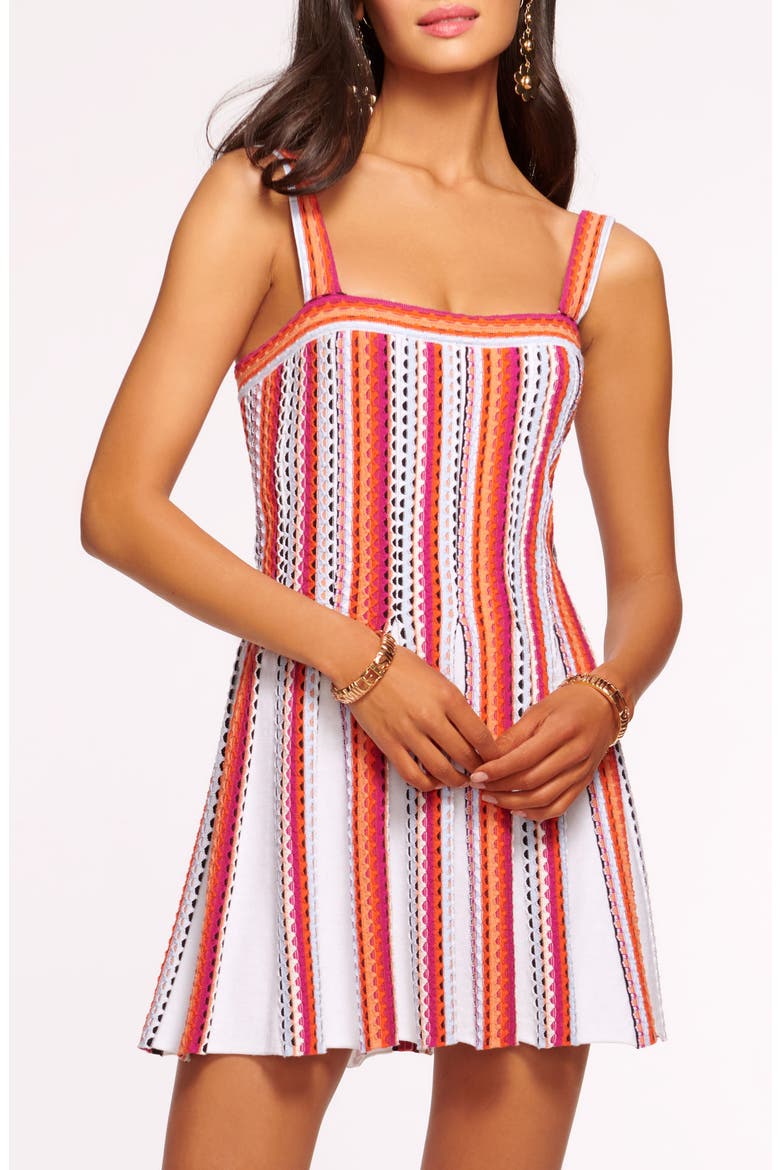 Luisa Stripe Minidress, Alternate, color, IVORY MULTISTRIPE SWEATERS