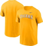 Nike Men's Nike Gold LSU Tigers Baseball Wordmark T-Shirt