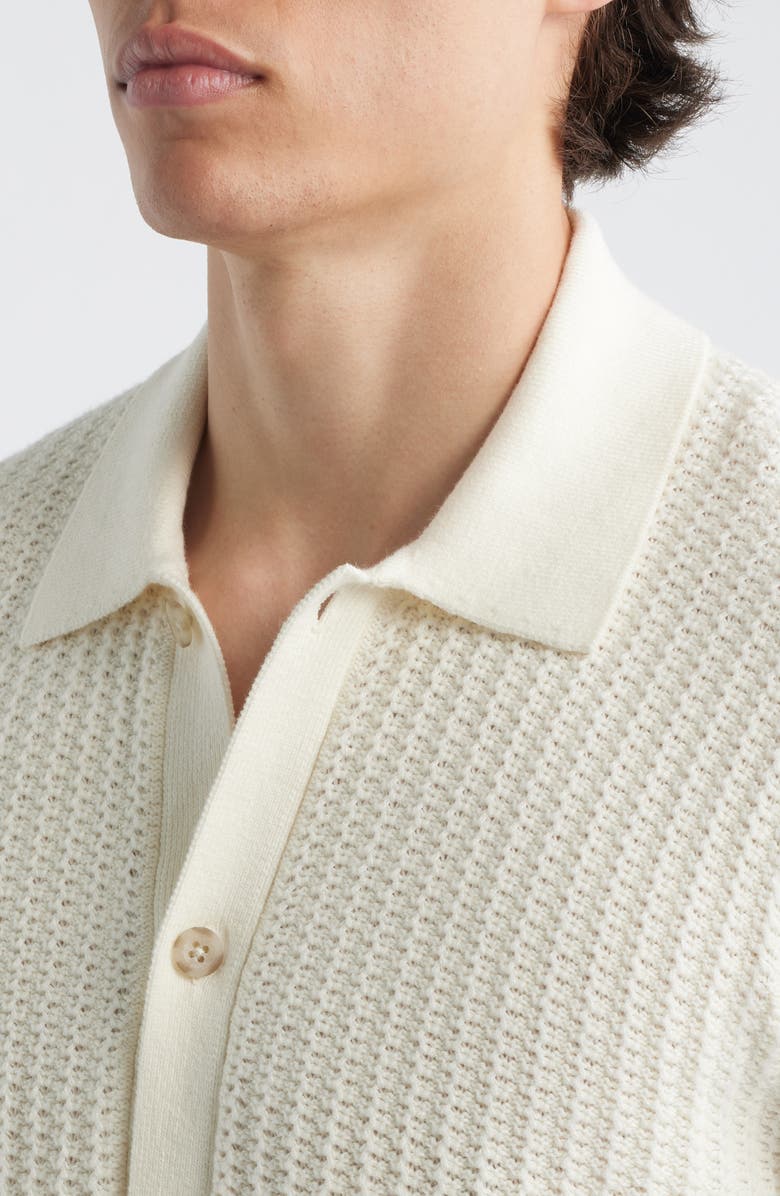 Vince Short Sleeve Cashmere & Cotton Cardigan, Alternate, color, 