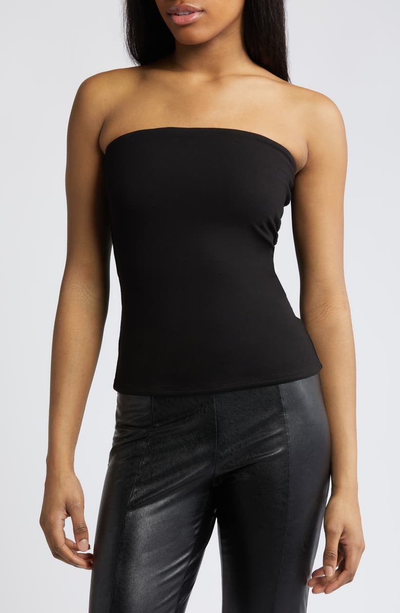 Naked Wardrobe Extra Butter Strapless Top, Main, color,