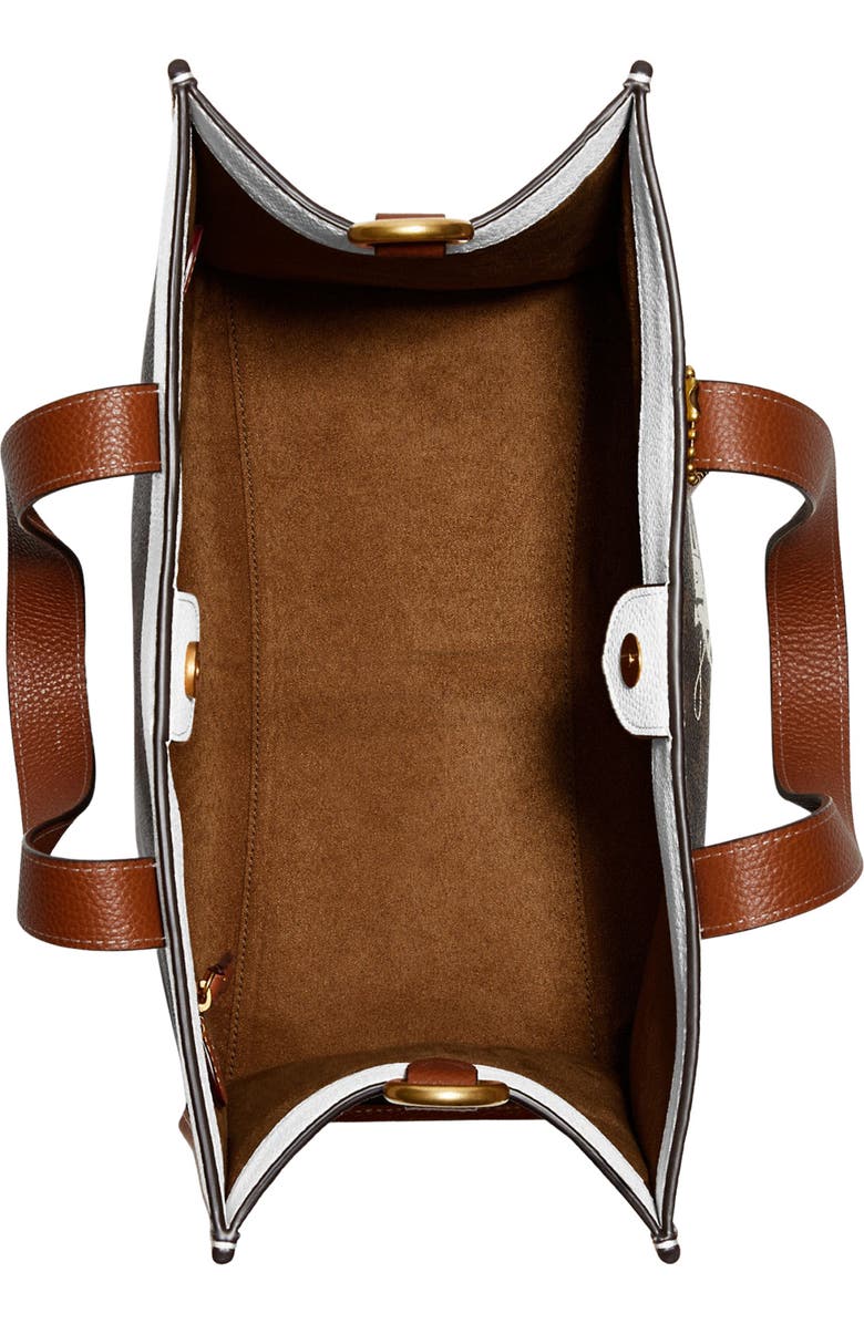 COACH Signature Coated Canvas & Leather Field Tote, Alternate, color,