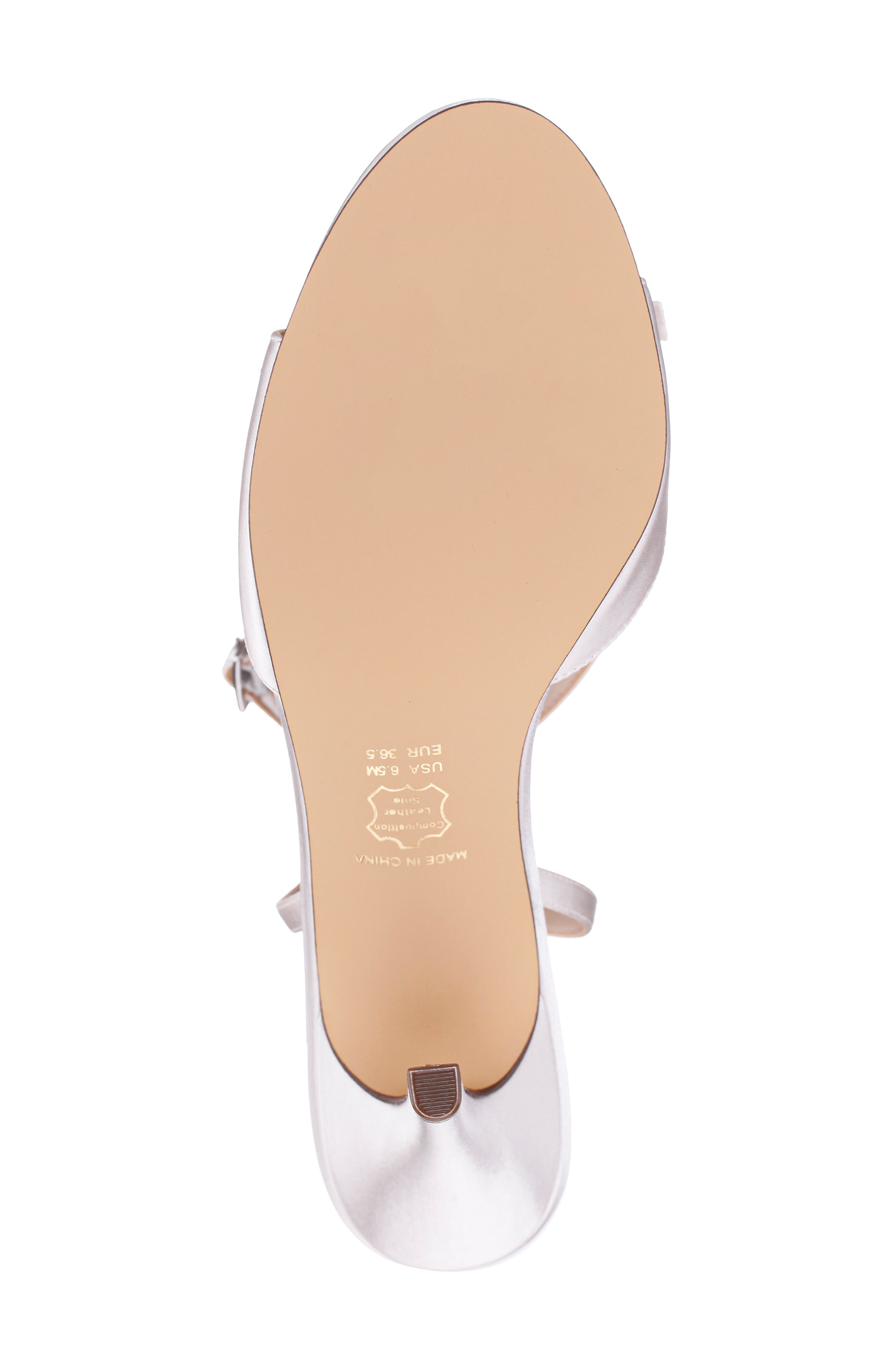 Nina Vicci Ankle Strap Sandal, Alternate, color, Ivory