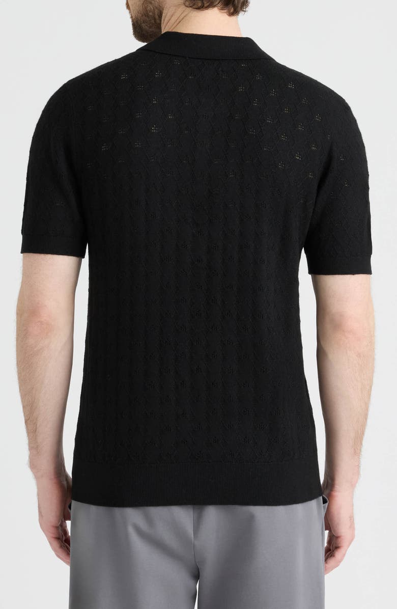 Hunter Gavel Polo Sweater, Alternate, color, Black