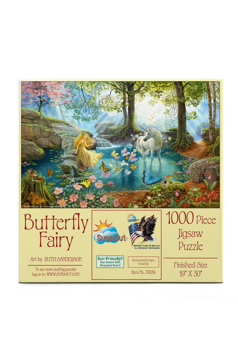 Sunsout Butterfly Fairy 1000 piece Jigsaw Puzzle for Adults, Alternate, color, Multicolor