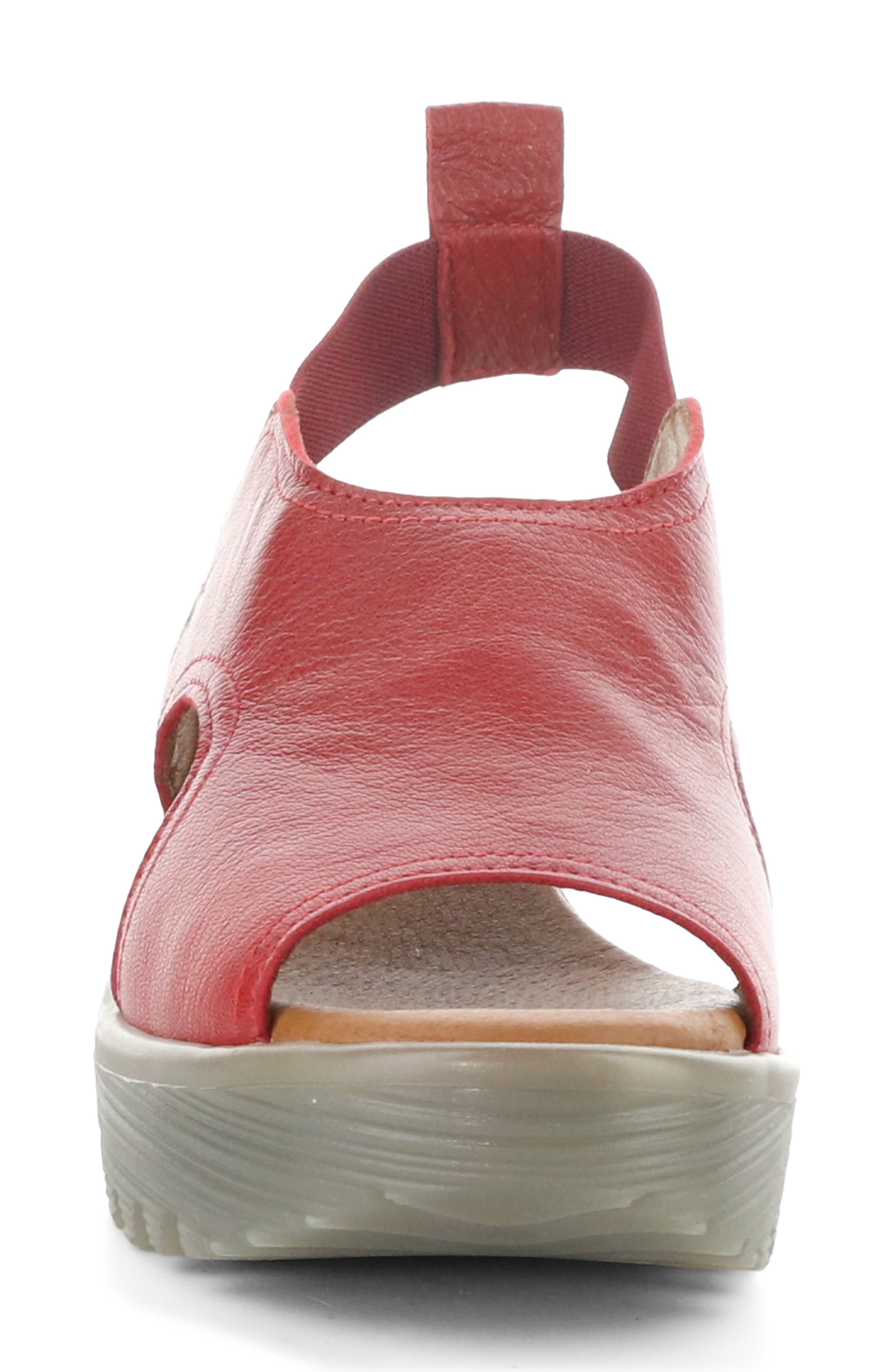 Liku Slingback Platform Wedge Sandal, Alternate, color, LIPSTICK RED