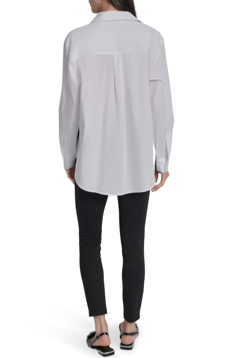 DKNY City Skyline Cotton Button-Up Shirt, Alternate, color,