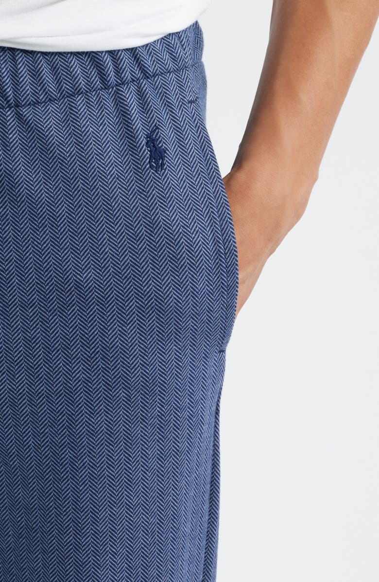 Polo Ralph Lauren Herringbone Pajama Pants, Alternate, color, Cruise Navy