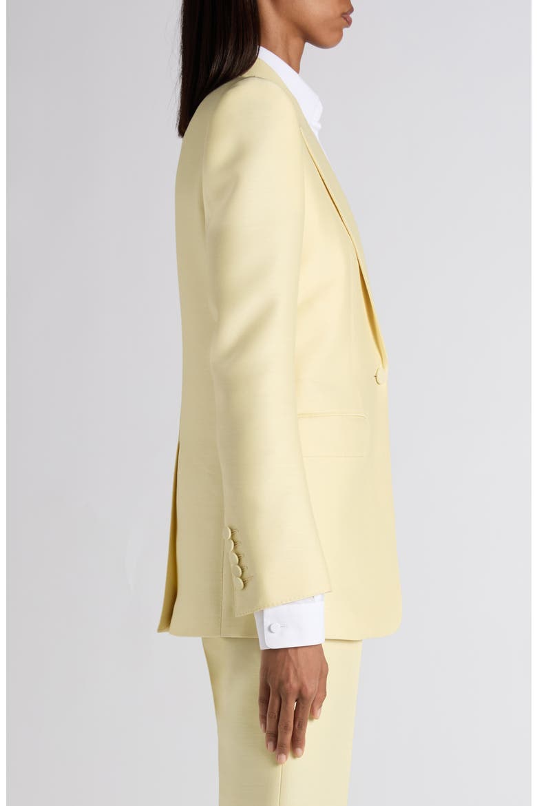 Strong Shoulder Wool & Silk Radzimir Jacket, Alternate, color, PALE LEMON