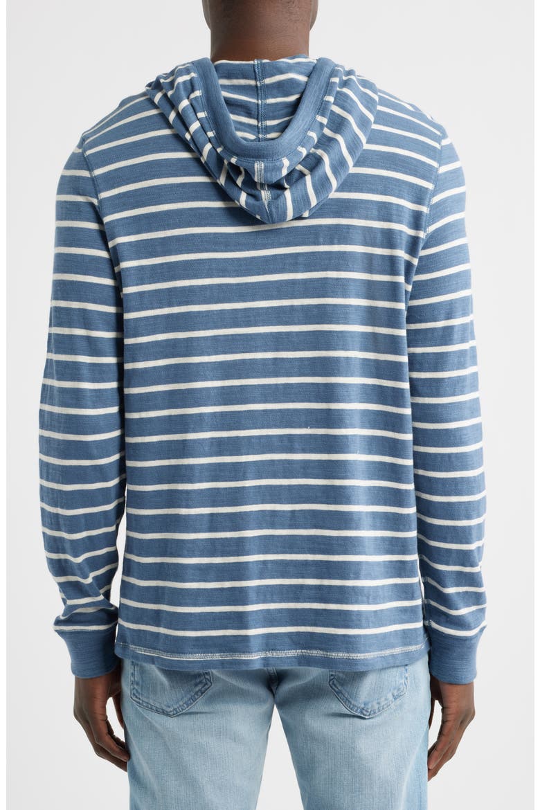 Sunwashed Slub Organic Cotton Hoodie, Alternate, color, BREAKER BLUE BRETON STRIPE