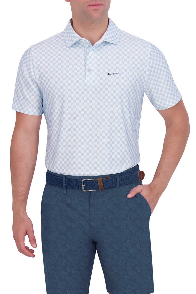 Jazz Cafe Performance Printed Shorts, Main, color, SEA