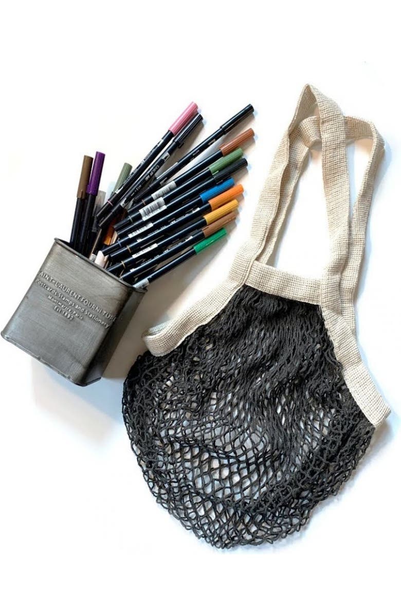 Pillowpia The French Market Bag, Alternate, color, Iron