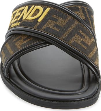 Fendi FF Logo Slide Sandal (Men) | Nordstrom