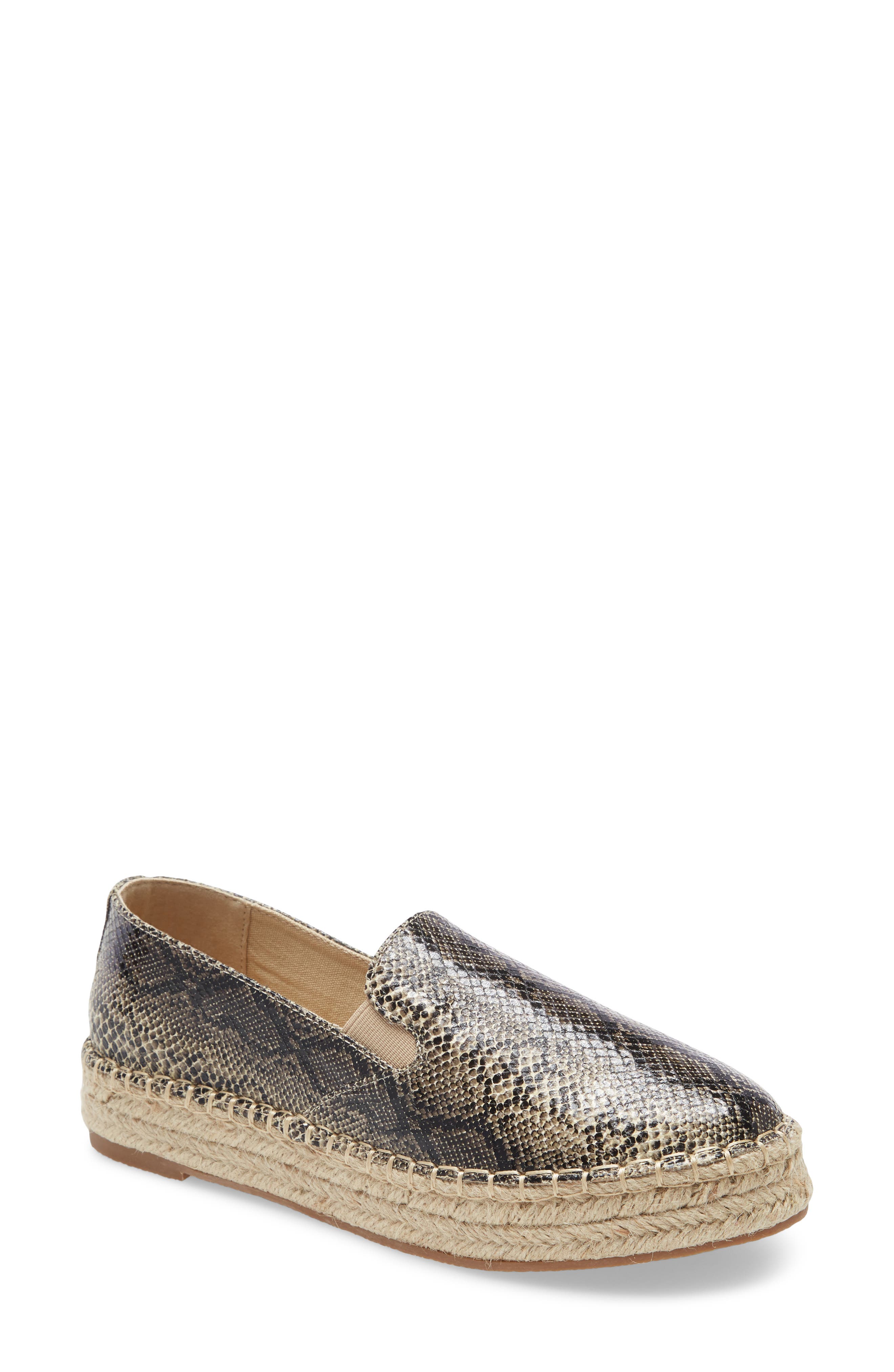Peaches Slip-On Espadrille, Main, color, NATURAL SNAKE PRINT