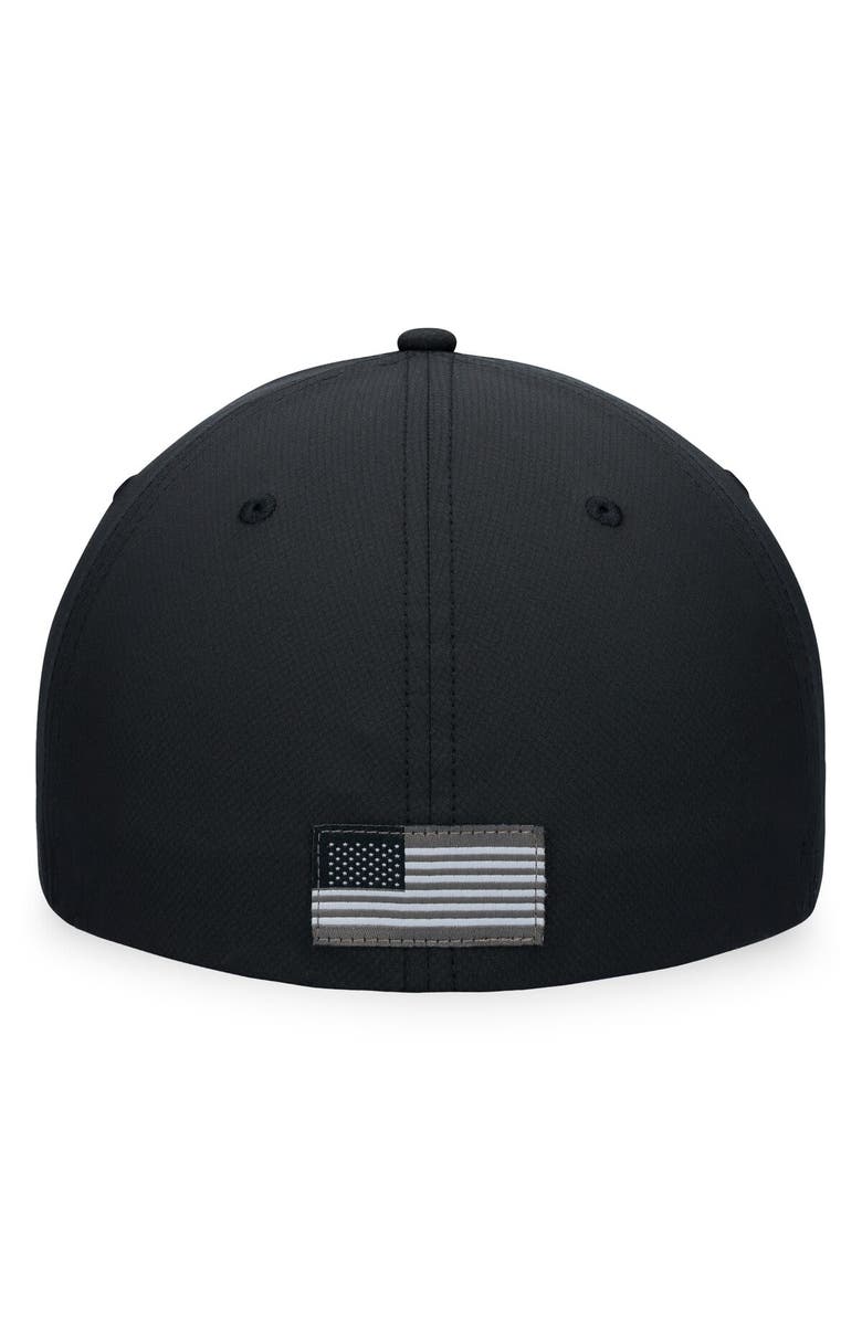 TOP OF THE WORLD Men's Top of the World Black Michigan State Spartans OHT Military Appreciation Camo Render Flex Hat, Alternate, color, Black