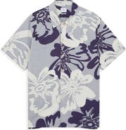 PS Paul Smith Casual Fit Floral Cotton Camp Shirt