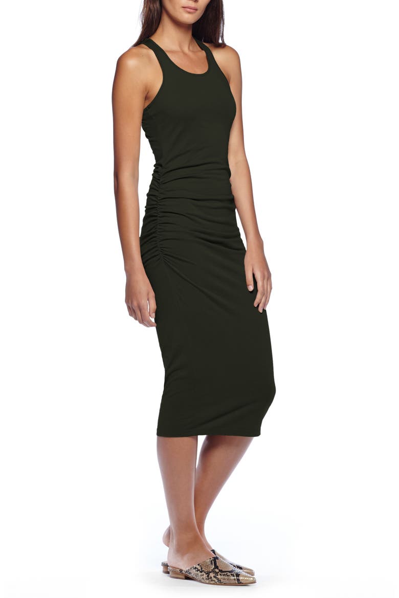 Racerback Midi Dress, Alternate, color, FOREST