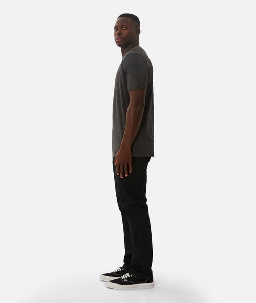 Industrie Australia The New Basic Crew Tee In Charcoal Marle