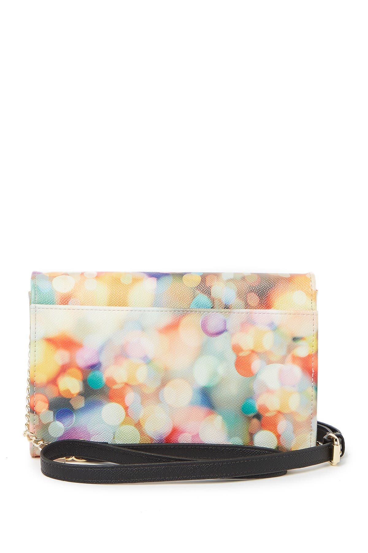 Betsey Johnson Patterned Wallet with Chain Strap, Alternate, color, 
