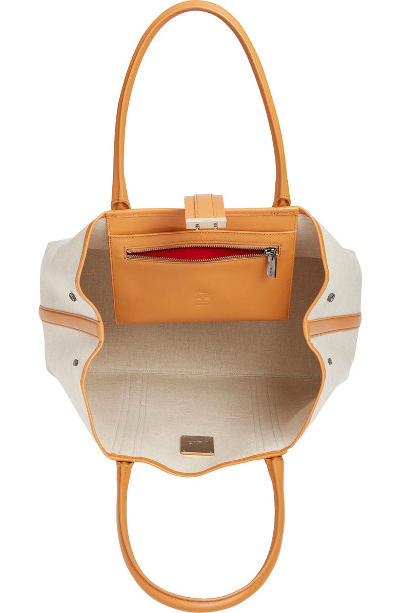 Christian Louboutin Nox Linen Canvas Tote Bag, Alternate, color, N005-Natural