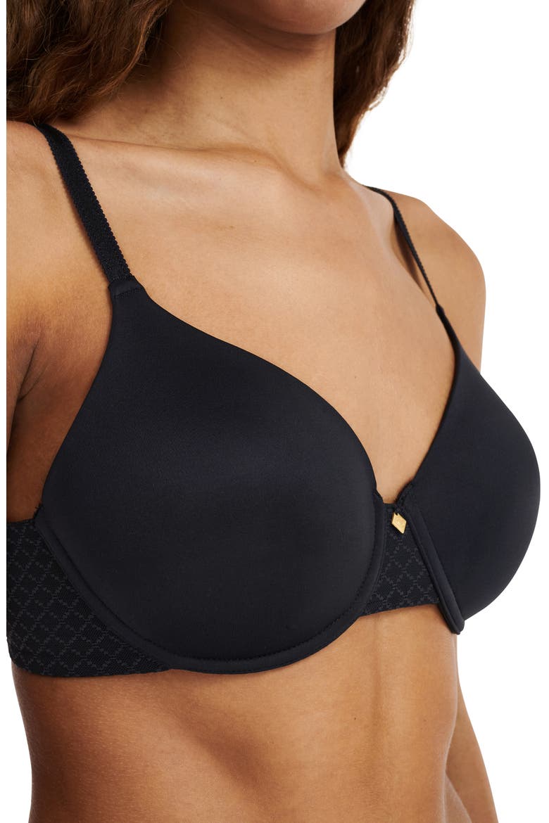 Norah Chic Underwire T-Shirt Bra, Alternate, color, BLACK