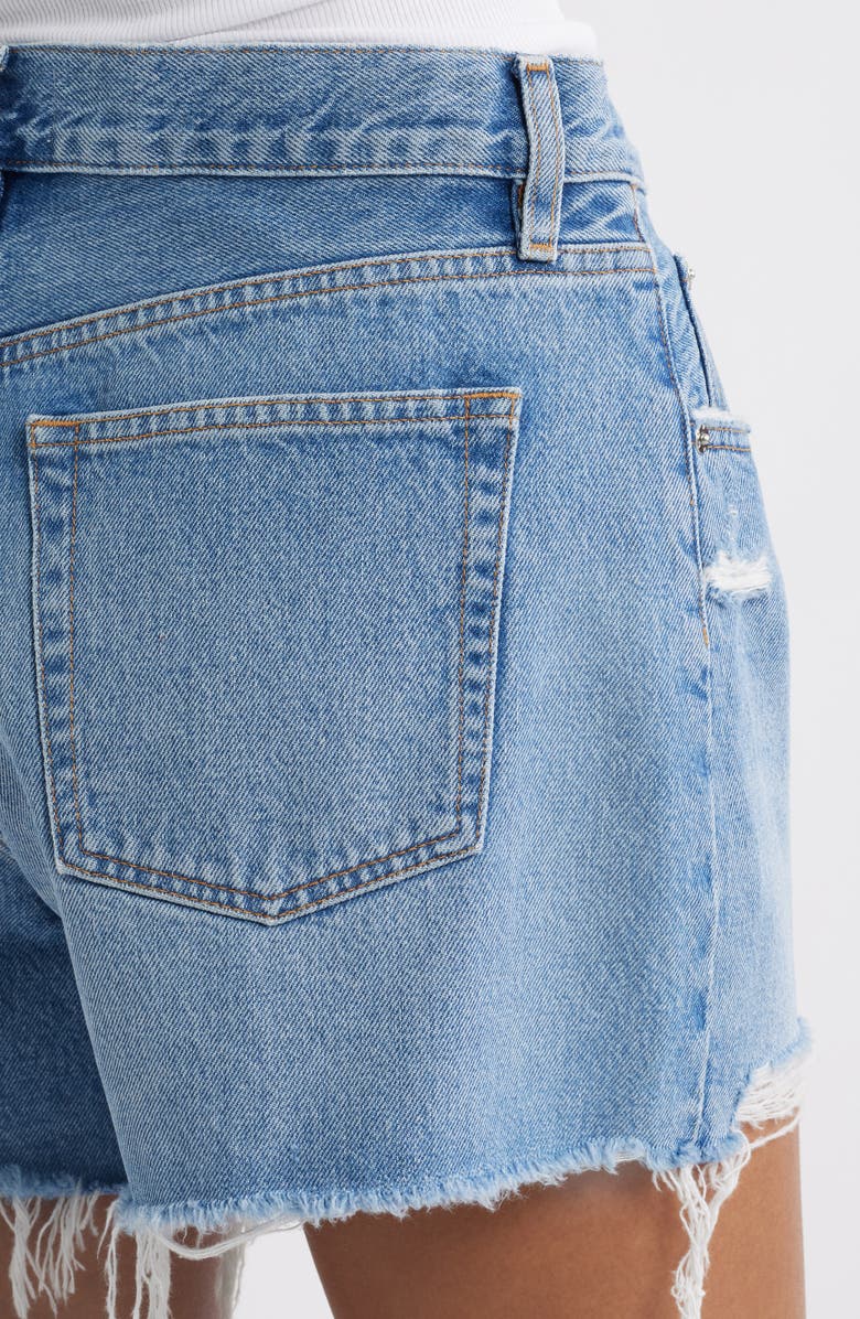 FRAME The Long Hang High Waist Denim Cutoff Shorts, Alternate, color, Loretta