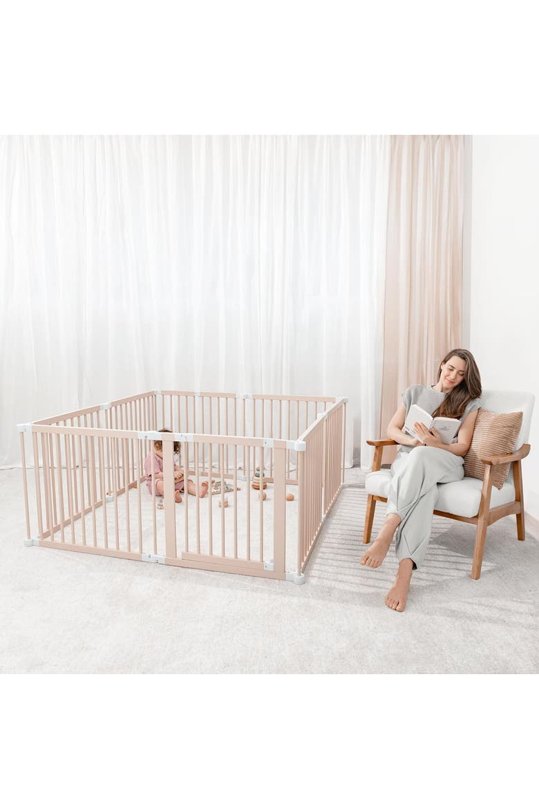 Playpen for Toddler and Babies, Alternate, color, Blush Pink