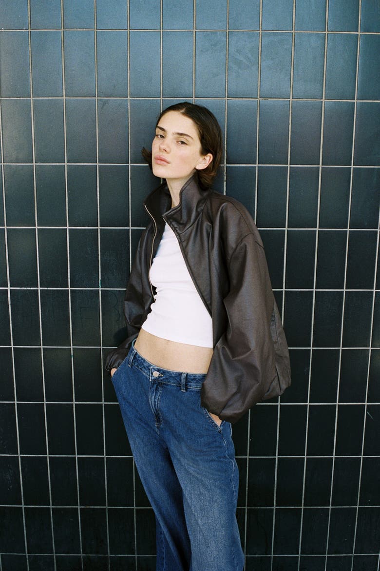Wide Low Waist Jeans, Alternate, color, Denim blue