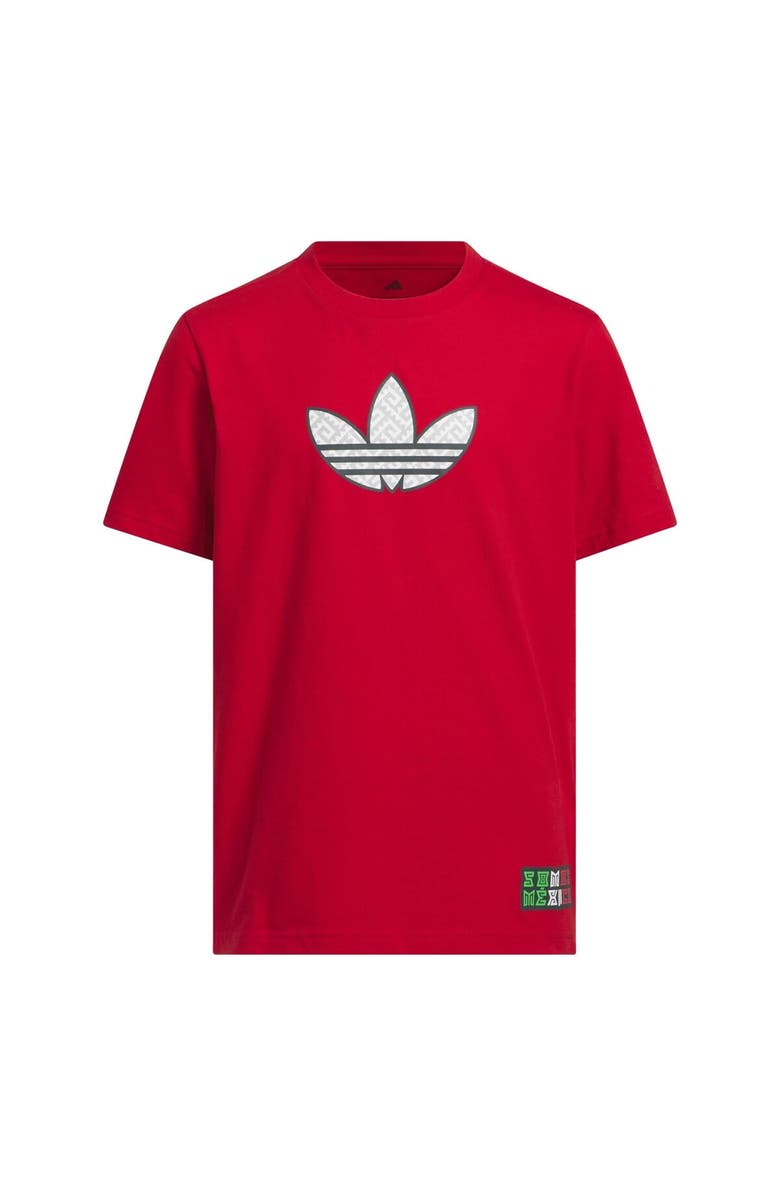 adidas Youth adidas Red Mexico National Team 2026 Away Jersey Hook T-Shirt, Alternate, color, Red