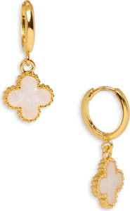 SAACHI Clover Charm Stud Earrings