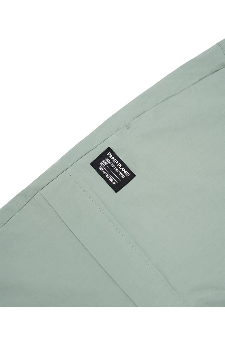 PAPER PLANES Cotton Blend Utility Shorts, Alternate, color, Sage
