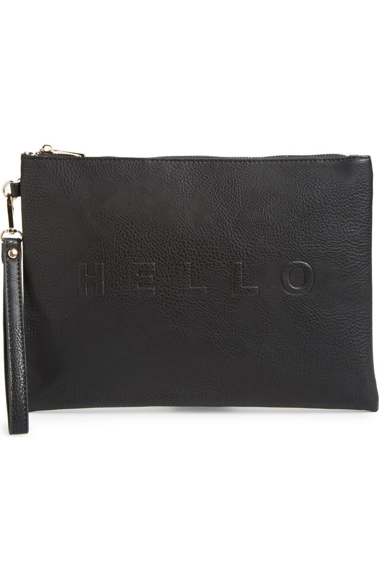Sole Society 'Justine - Conversation' Oversize Clutch, Main, color,