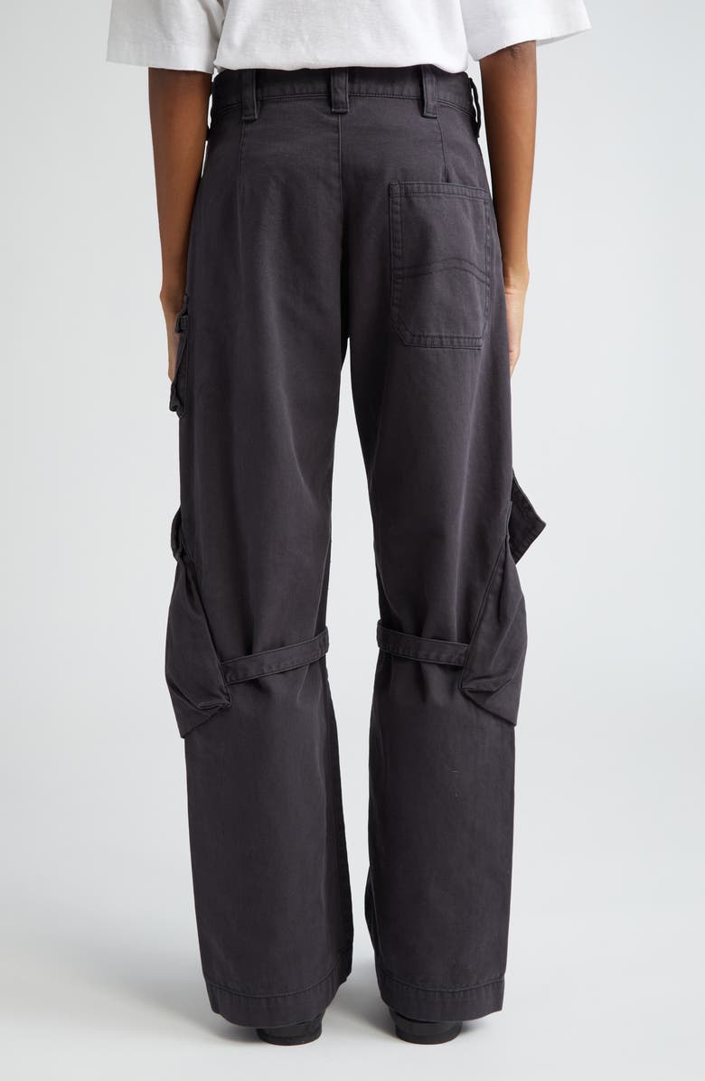 Acne Studios Potinal Cotton Canvas Cargo Pants, Alternate, color, Charcoal Grey