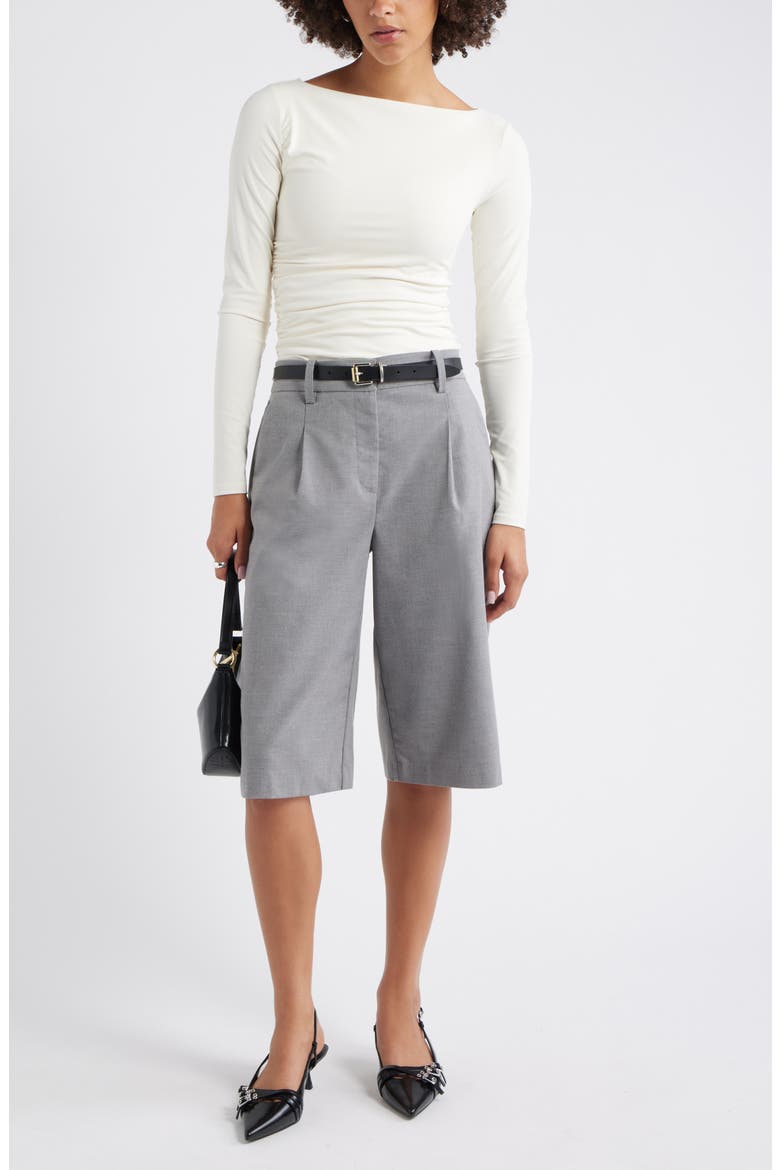Ruched Side Top, Alternate, color, WHITE WHISPER